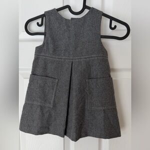 Jacadi Charcoal Wool Blend Dress for Kids
